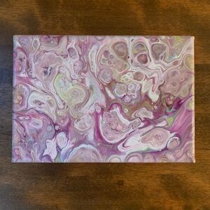 Abstract Pink and Purple Canvas Art